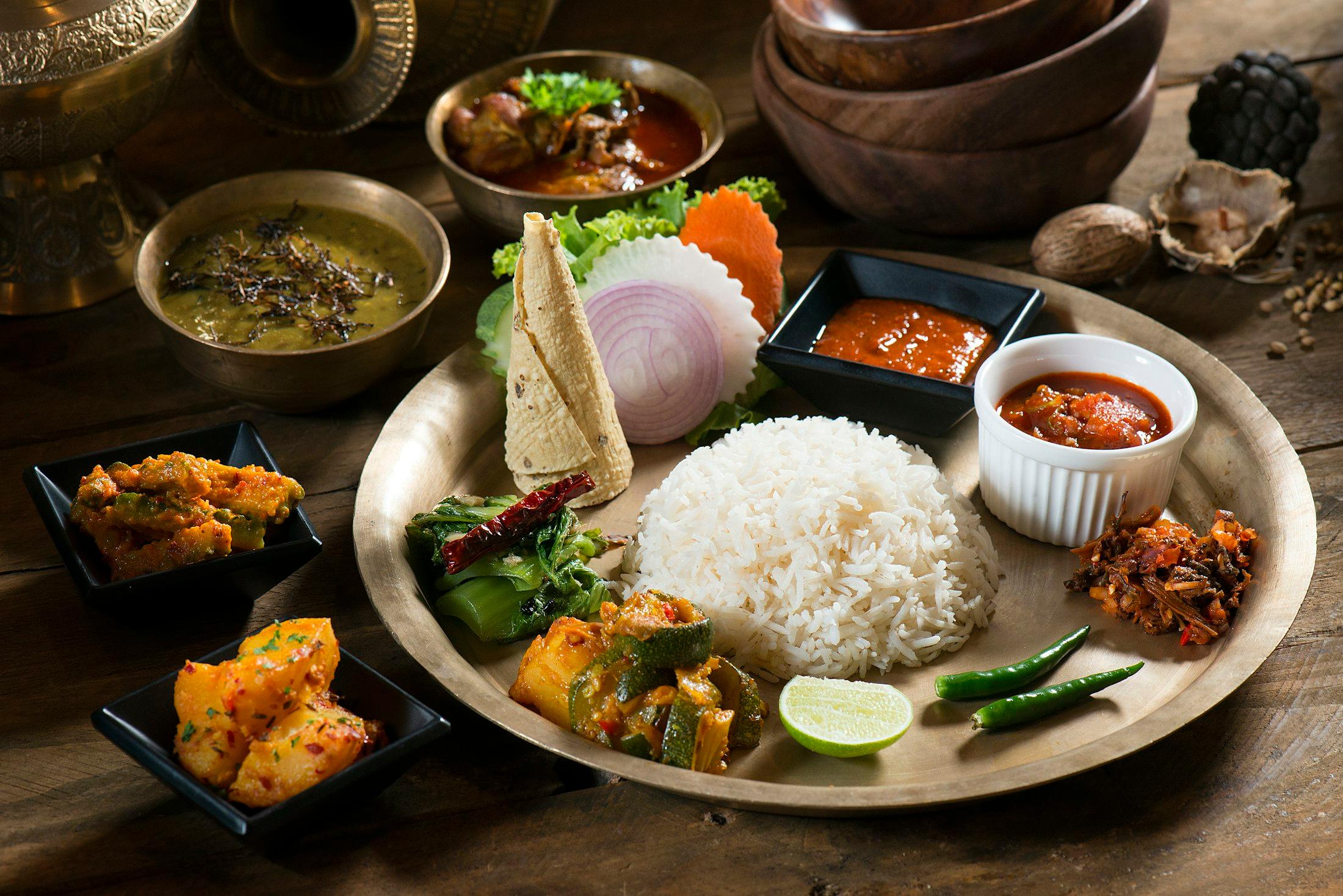 A balanced home-style thali